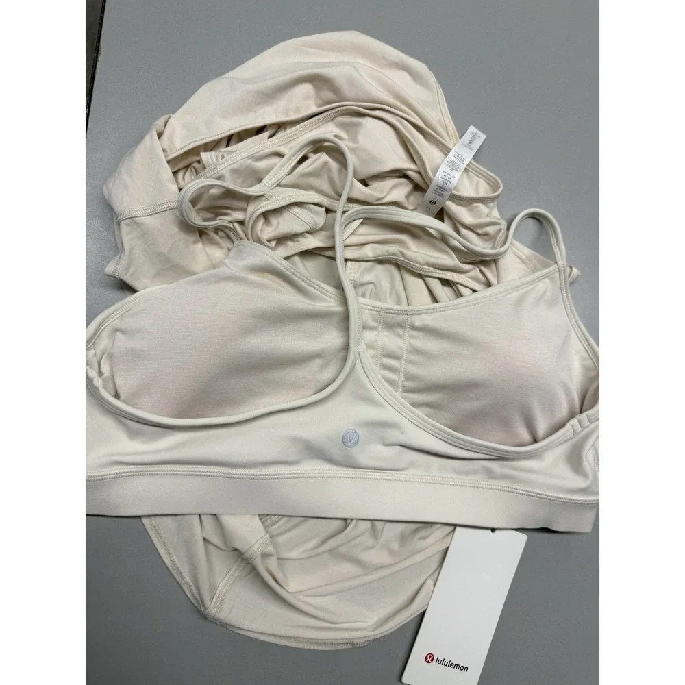 Lululemon Orange Theory Flow Y 2-in-1 Yoga Tank. White Opal. Sz 14. NWT - Picture 12 of 13